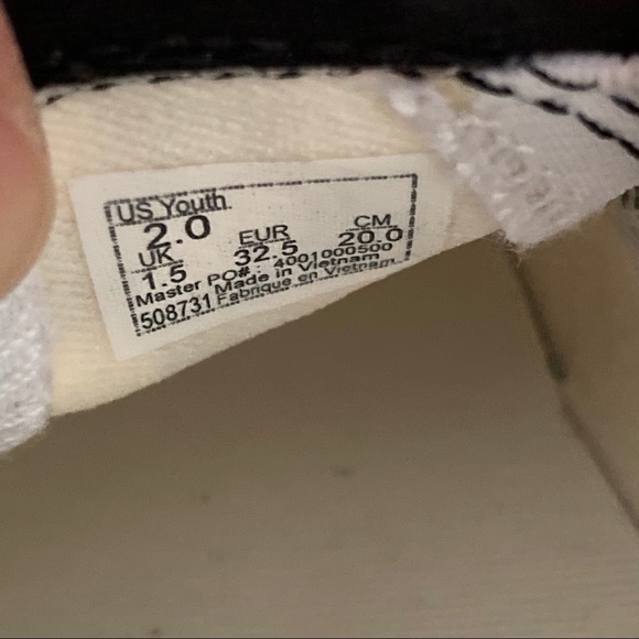 Vans Youth Size 2 Asher Checkers Slip On Sneakers - Picture 7 of 9